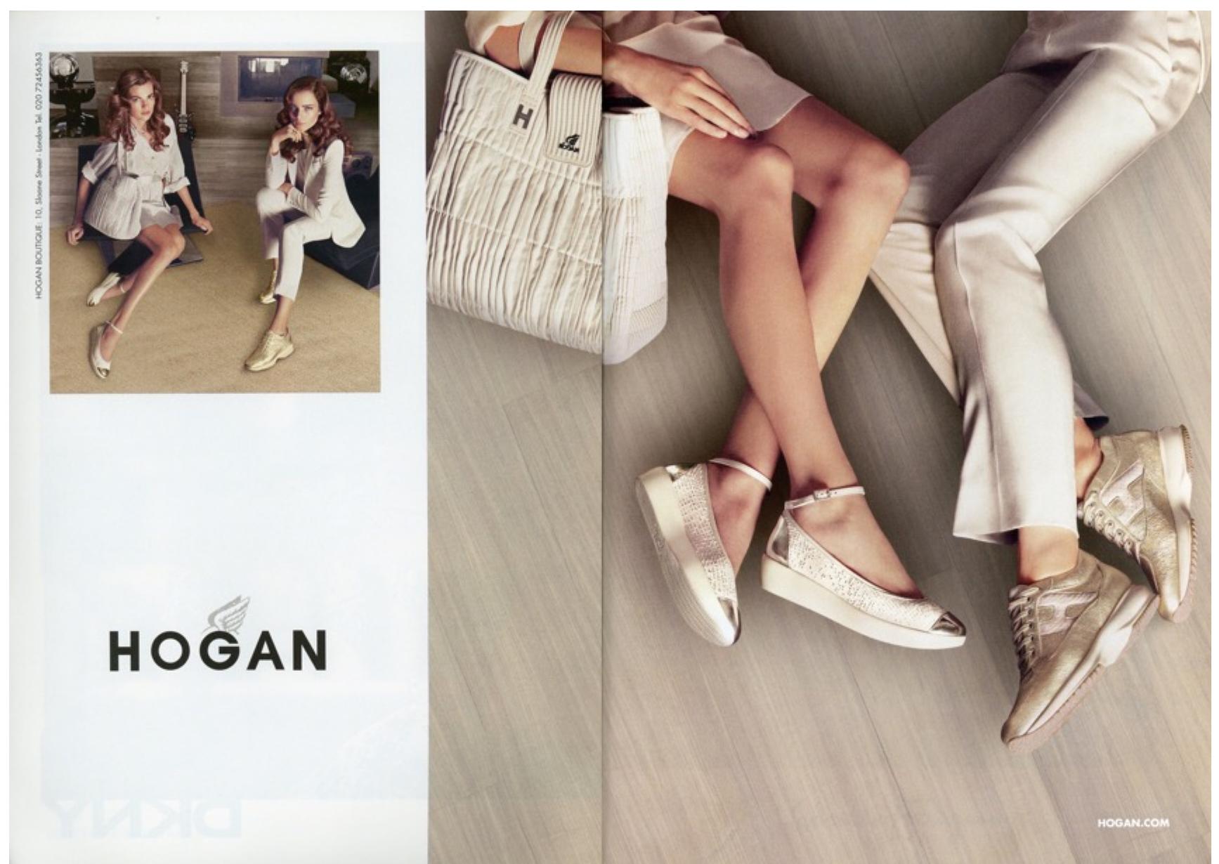 Fig. 4.9: Hogan advert in Marie Claire, March 2012, pp 8-9. 