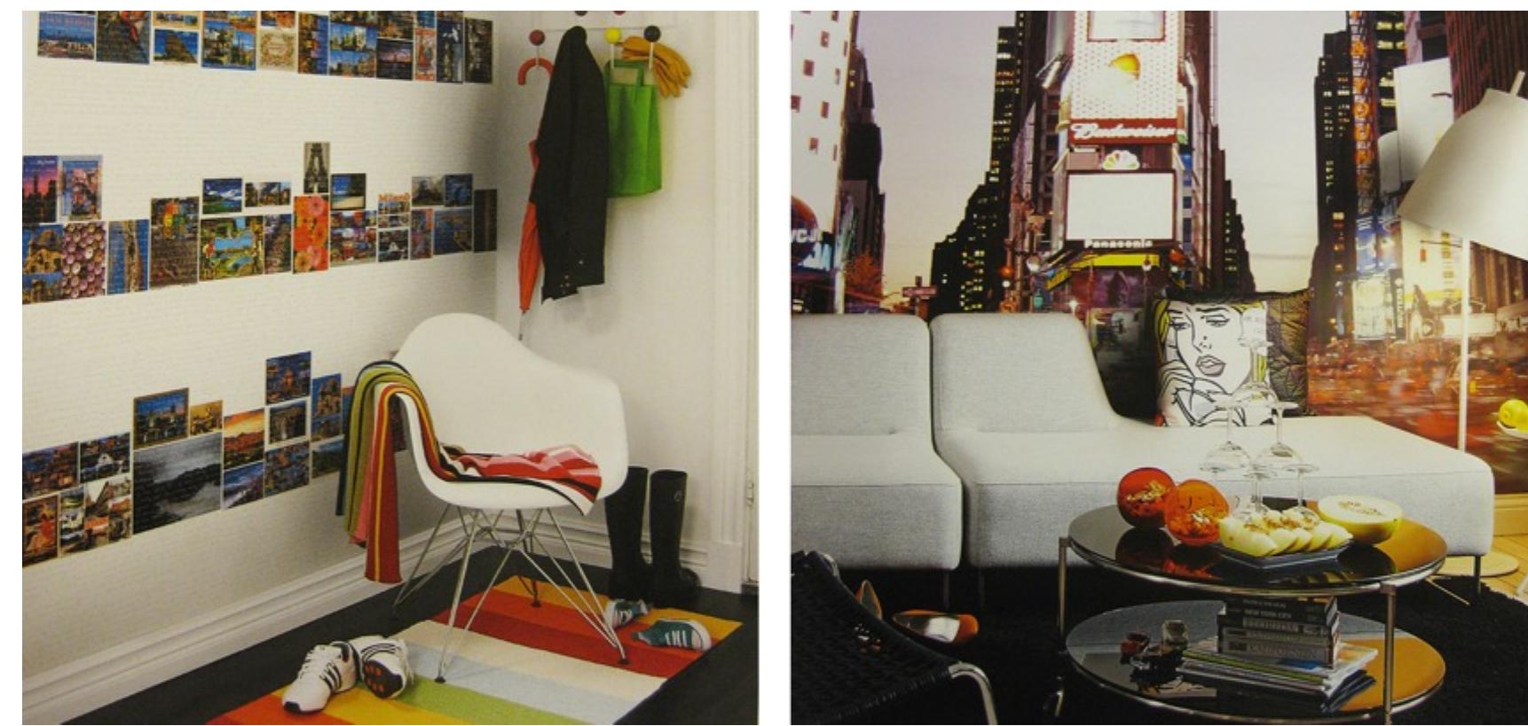 Fig. 4.24 and 4.25: Examples of images from interior decoration books using shoes to suggest the identity of the room’s occupant. John Lewis Sheffield, March 2012. 