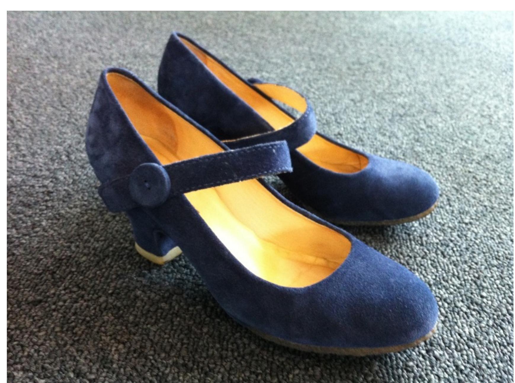 Fig.5.19: Vanessa’s blue suede Originals. 