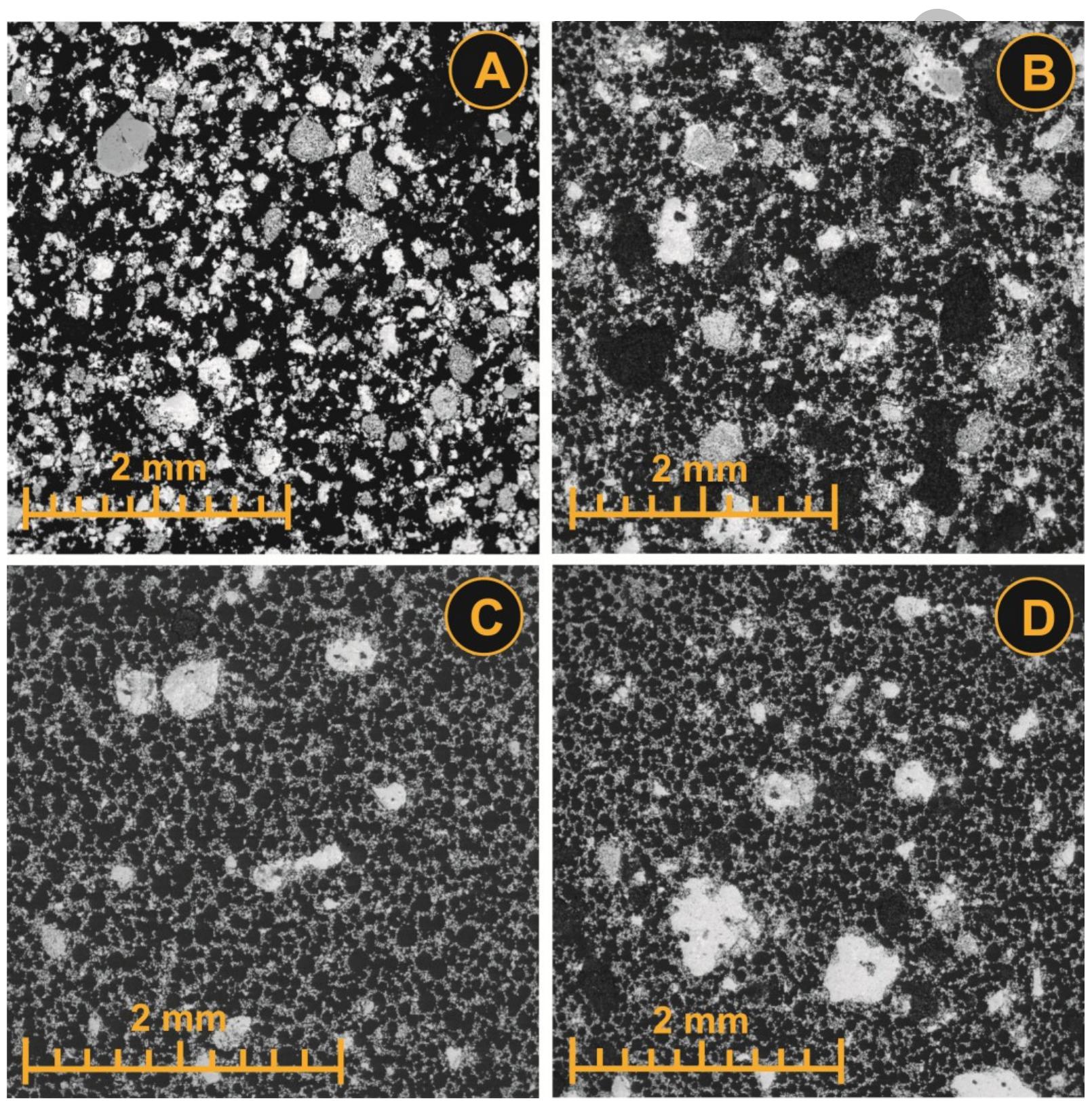 Back scattered electron (bse) images showing the sinters