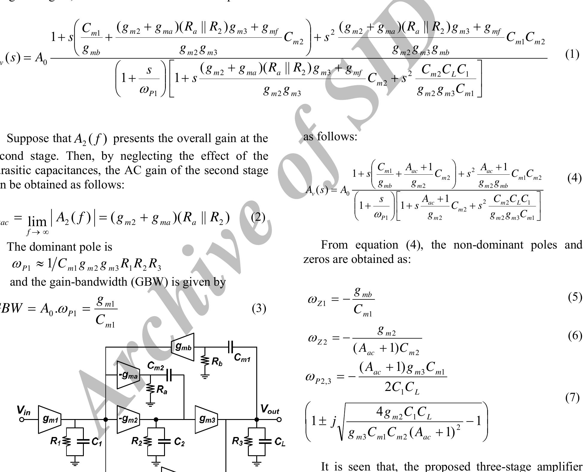 (PDF) A New Frequency Compensation Technique in Three Stage Amplifiers ...