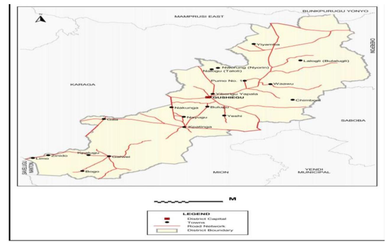 1 map of asante akim north district figure 1.0.a map of