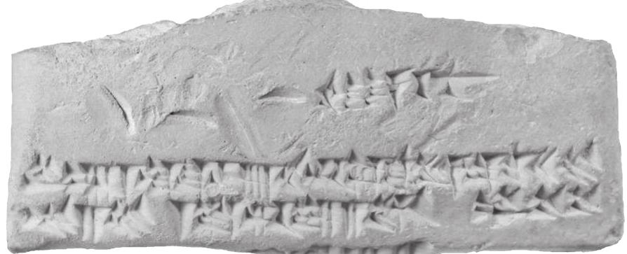 Around the middle of Darius’ I reign scribal conven- tions began to change, resulting in a shape and appearence that sets these tablets apart from the earlier tradition. The usage of fingernail marks extended beyond the real eastate sales to include other classes of contracts, such as land lease, rental of houses, animals or persons as well as debt notes. The nail mark was still associated with the party who renounced a right or undertook an obligation. These marks, however, were applied by the party itself and a single mark sufficed. The caption just indicates the name: supur PN. Where several vendors or debtors occur, they are not treated as a joint body, but each of them ap- plies his or her own fingernail mark (figures 19 and 20).  