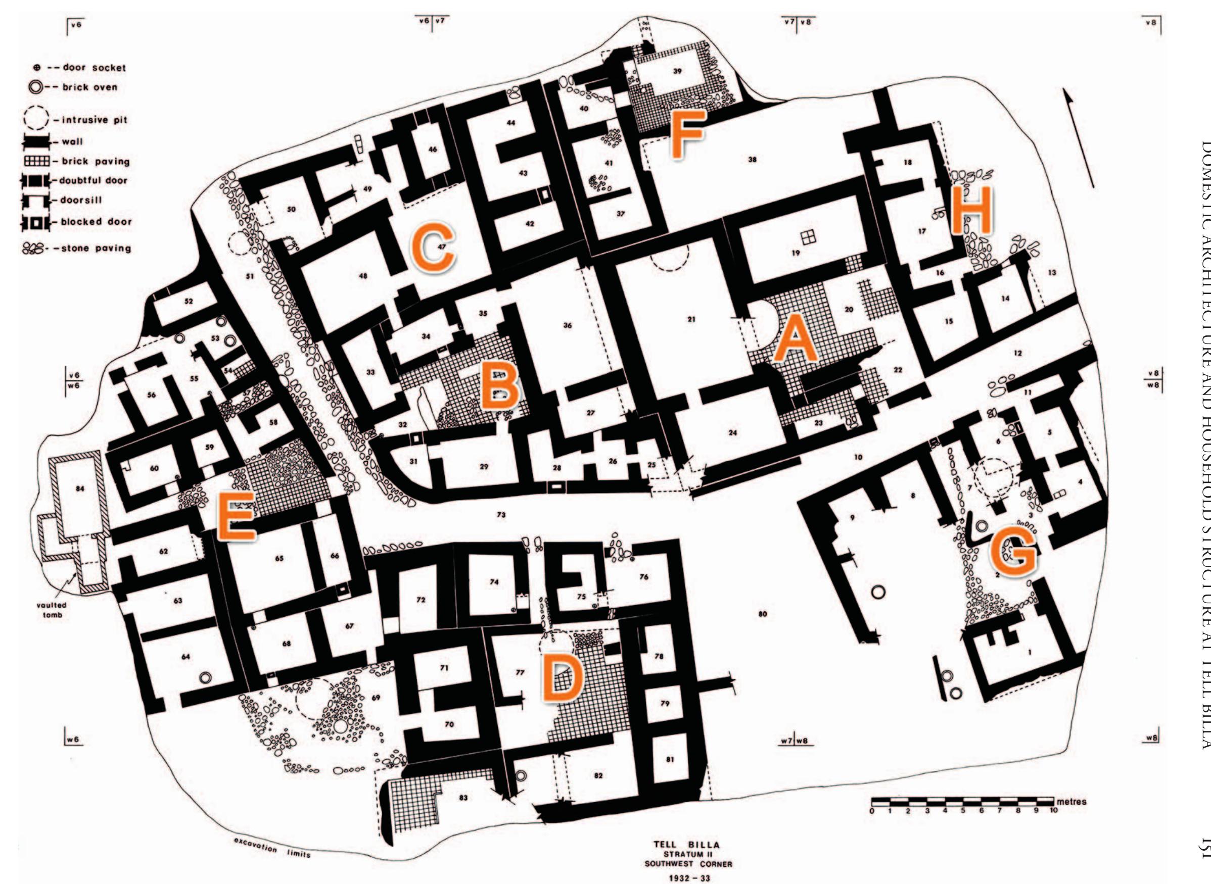 Examples of toilets from room 31 (left, mudbrick) and 23
