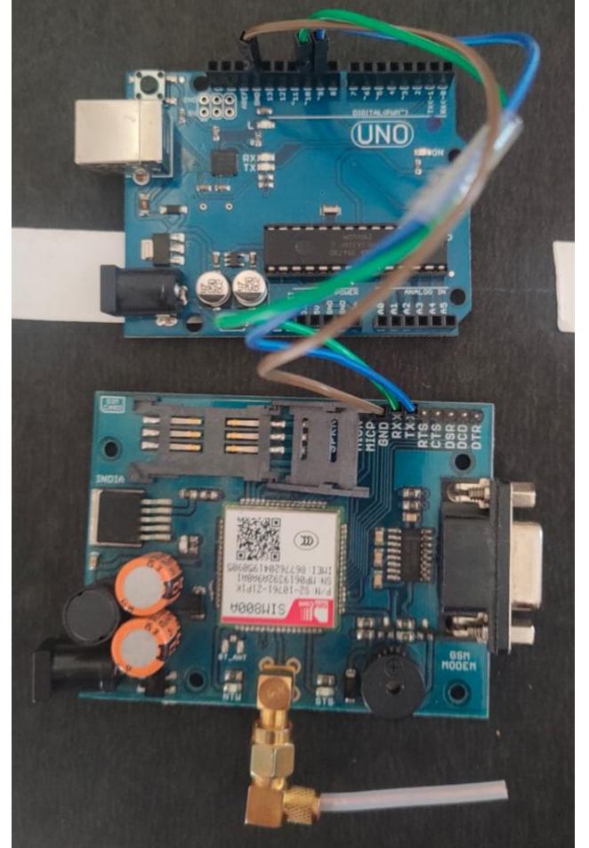 Interfacing of arduino and gsm module