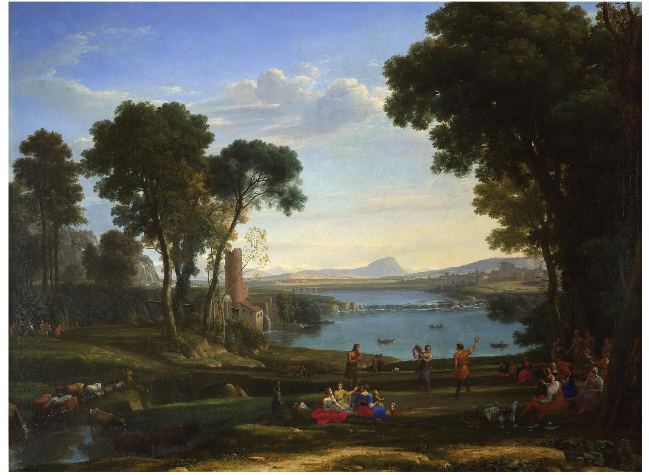 Claude Lorrain View Of La Crescenza Lv 118 1648 50 Oil