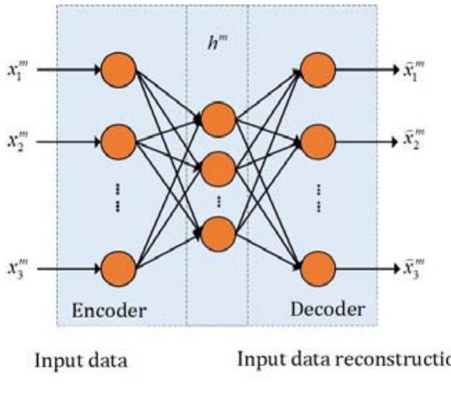 The basic structure diagram of ae. the autoencoder neural