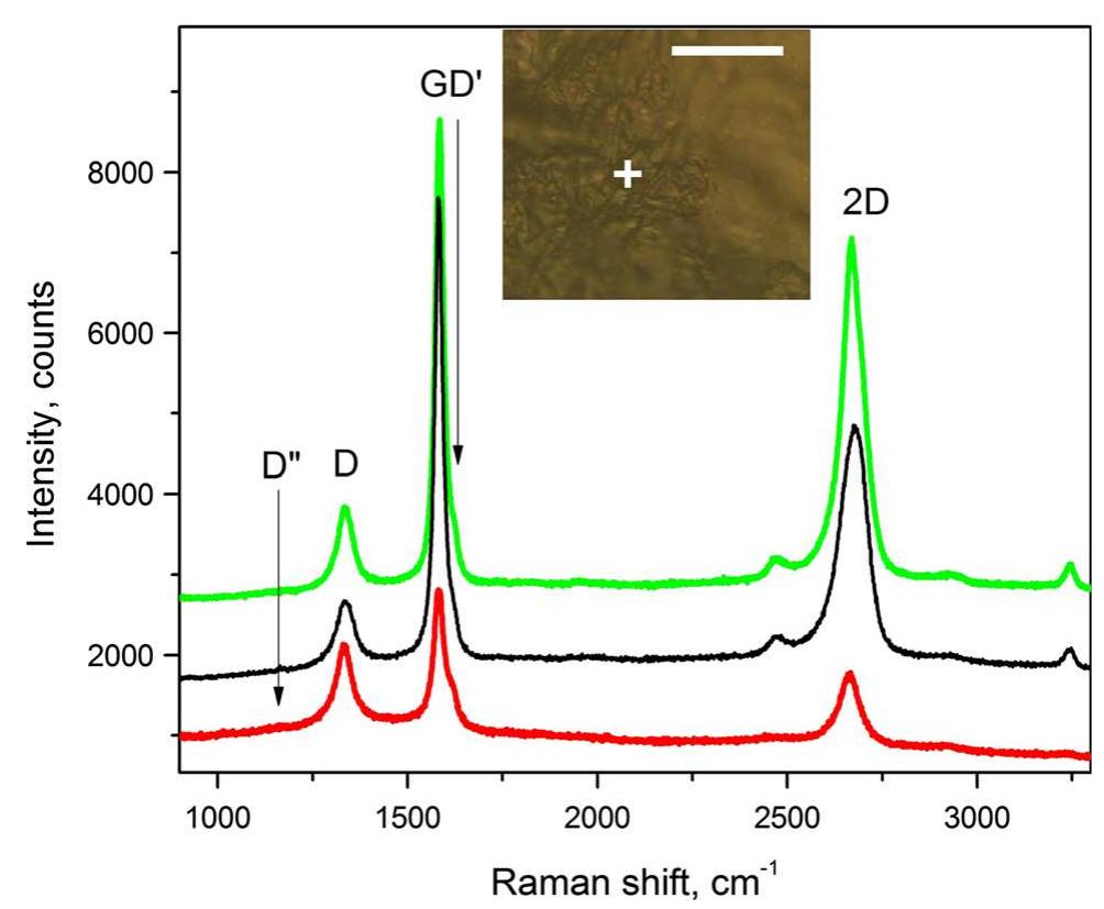 The raman spectra of carbon films deposited on [1-metal at