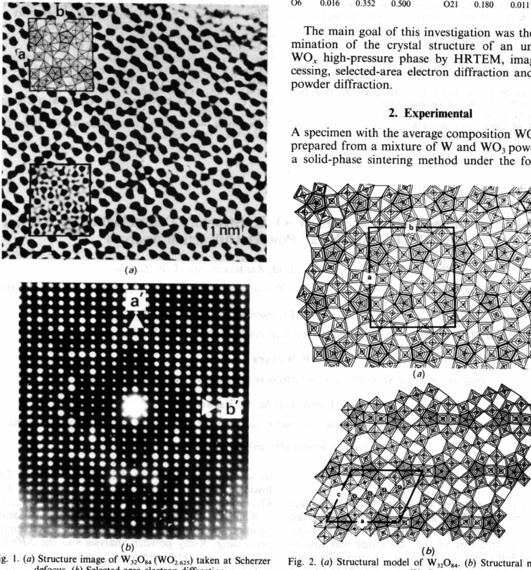 Wo2 Cubic Structure (PDF) High-pressure phases in the system W–O. II. Structure ...