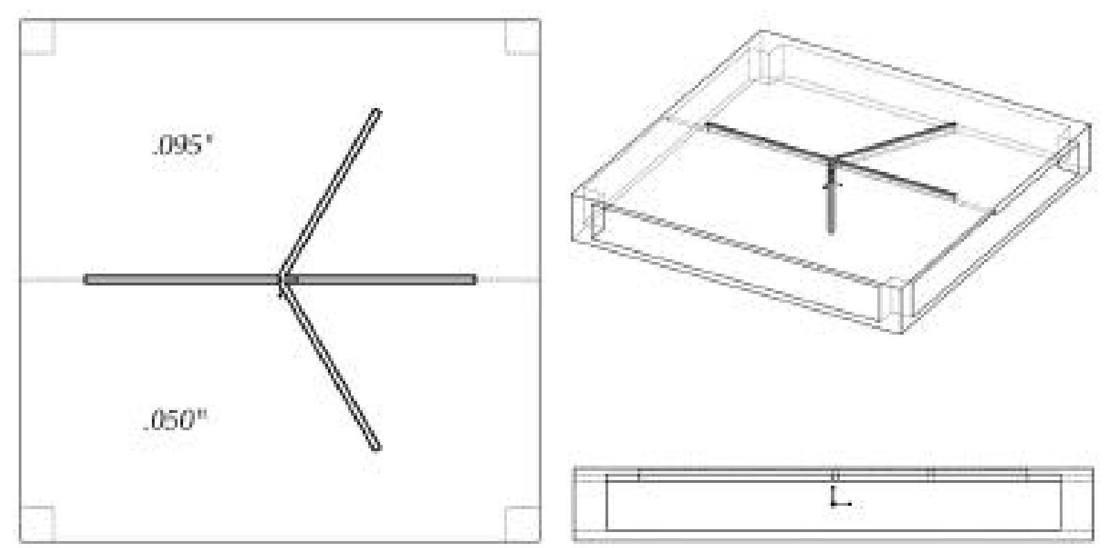 Figure 4. Duraform panel 4.  Although there are laminar striations in the panels that were built vertically, this is due to poor mixing of the recycled powder not the processing of the SLS parts. These striations did not noticeably weaken the two half panels. Also, at this point there is no way to assess the long-term effects of the striated differences in wall material consistency. From a cosmetic standpoint, the striations would certainly be unacceptable. If well-mixed virgin powder is used, this effect will not occur. The fused bottom panel problem was solved by chamfering the inner edges. 
