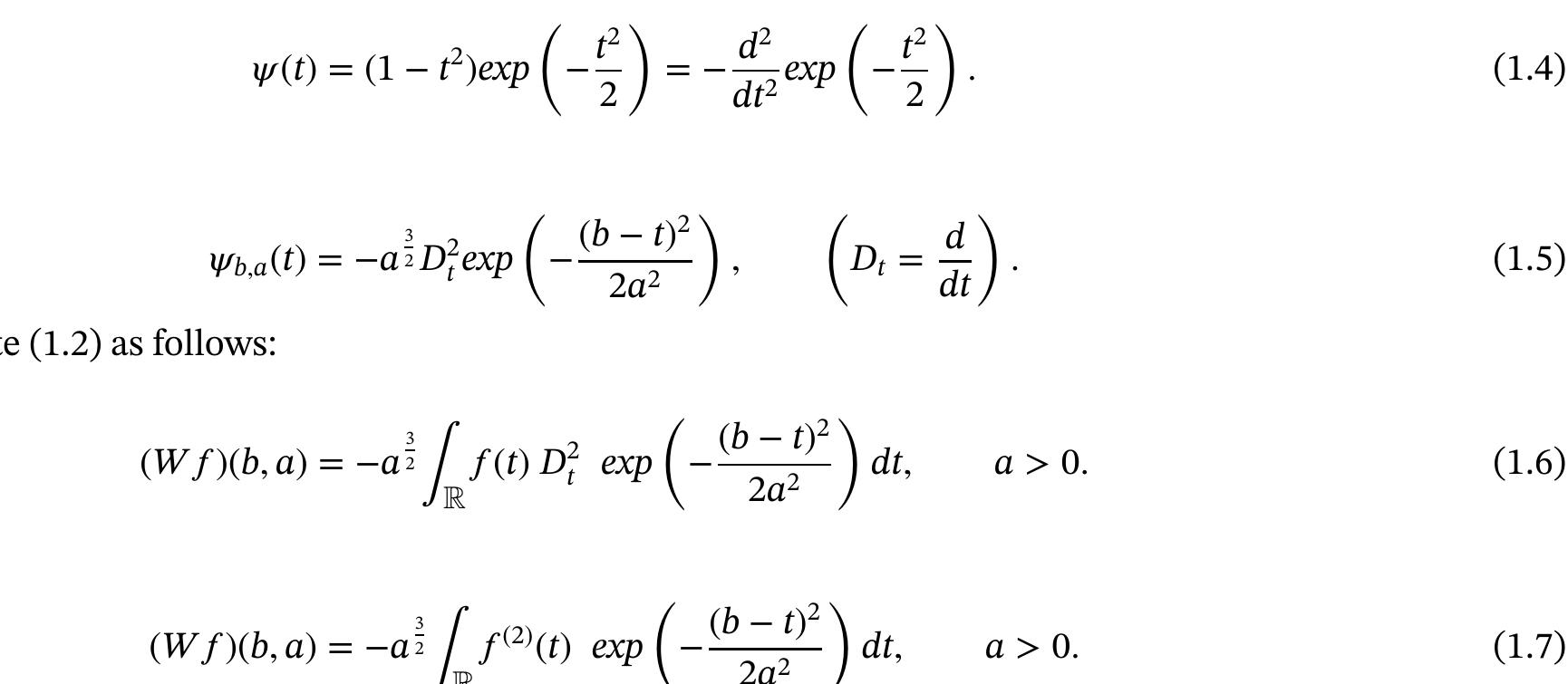 (PDF) Representation theorems for the Mexican hat wavelet transform