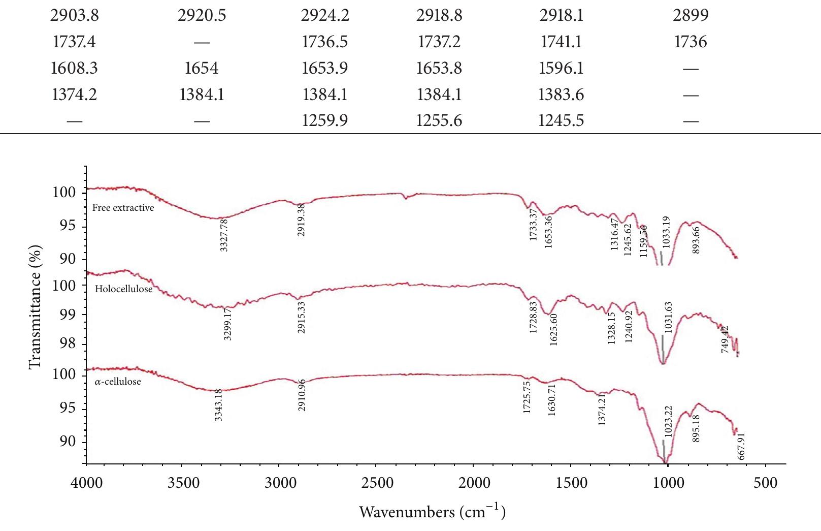 Ftir spectra of pineapple leaf fiber in various forms [54]