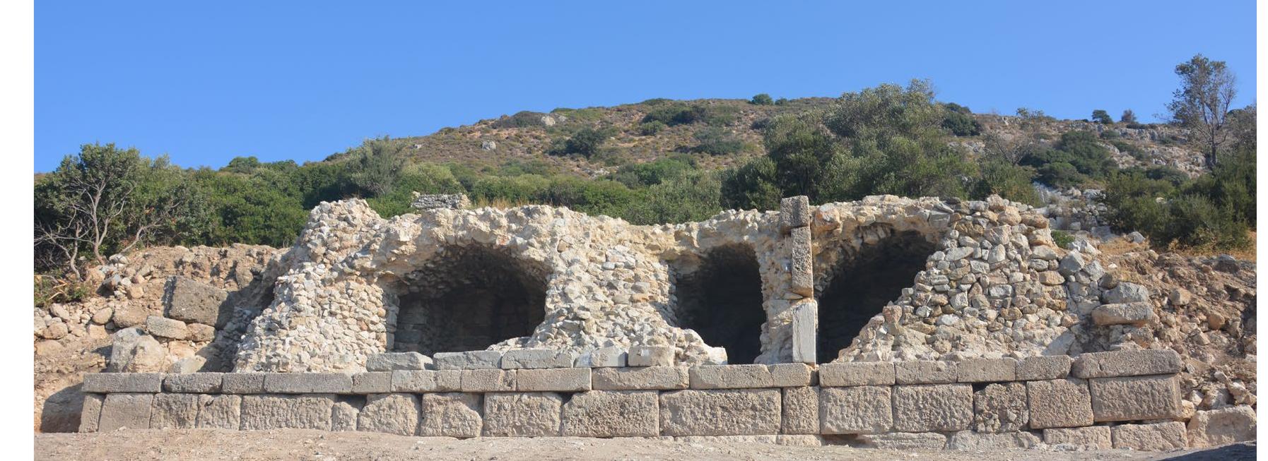 Fig. 2. The monumental vaulted tomb from the south  7. Monument of Gaius lulius Harpokras 