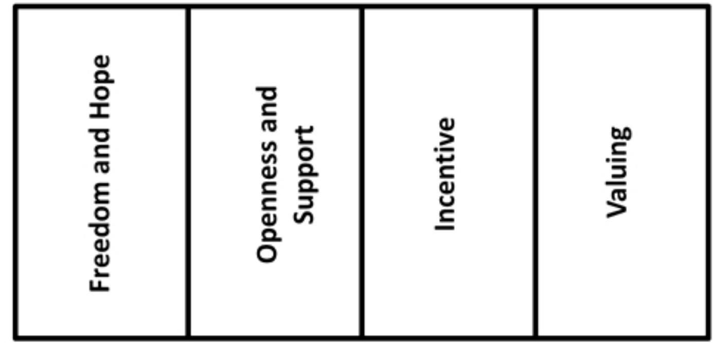 Fig. 8. Concept map for the constructs from Cooperrider and Whitney (2006). 