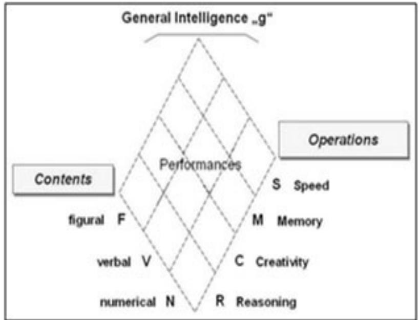 Fig. 1. The Berlin Intelligence Structure Model (BIS) of Jager (1982). 