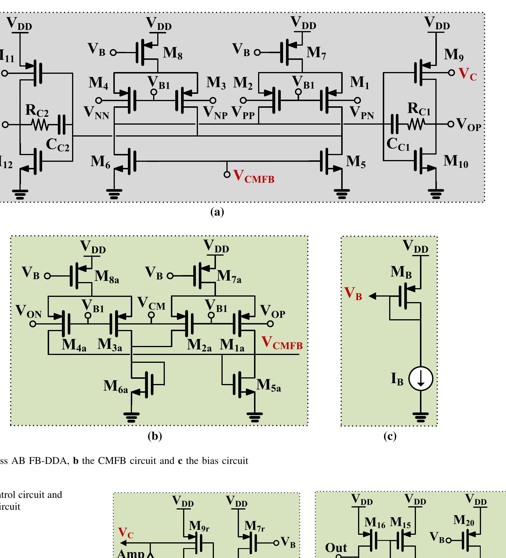(PDF) Bulk-driven class AB fully-balanced differential difference amplifier