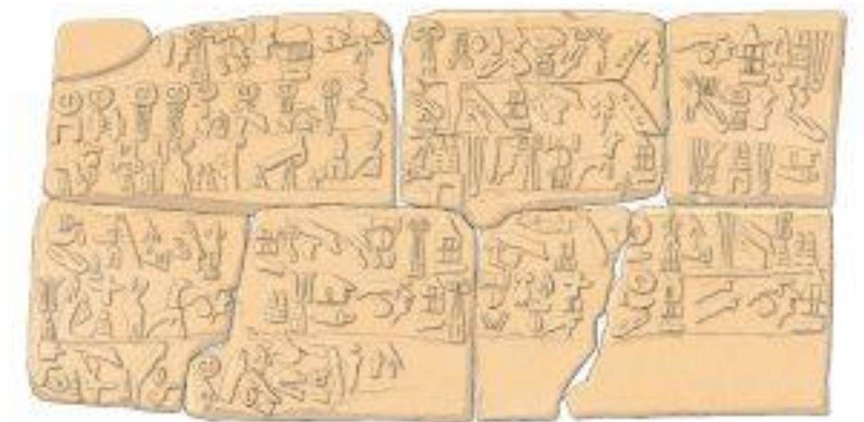 Luwian hieroglyphic inscription (4 m wide) from reign of King Suppiluliuma indicating that the Lukka ir southwest Anatolia were causing trouble (after J. David Hawkins 1995).  The collated data confirms the existence of an independent Luwian culture between Mycenaean Greece in the west and the Hittite kingdom in Central Asia Minor in the east. The Luwian culture even covered a larger area and endured much longer than its better-studied neighbors. One of its potentially identity- forming features was the Luwian language, which seems to have been dominant throughout most of western and south-central Asia Minor during the second millennium BCE. 