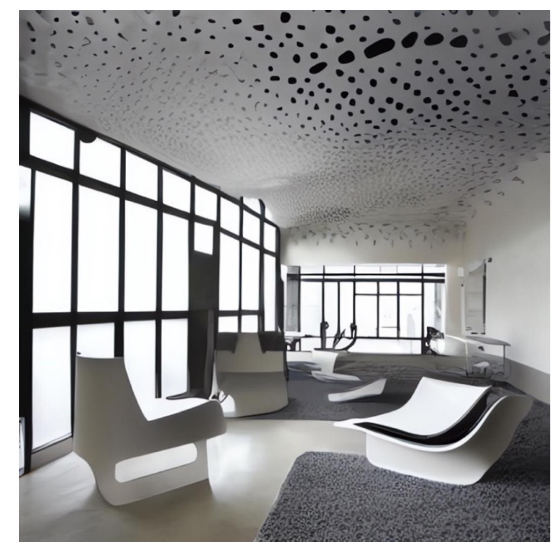 Prompt; “le corbusier s interior designs mixed with