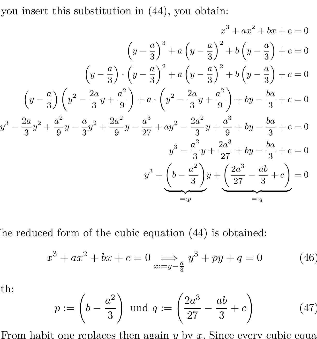 PDF) Example 1 – The Cardanos Formula and the Van der Waals Gas