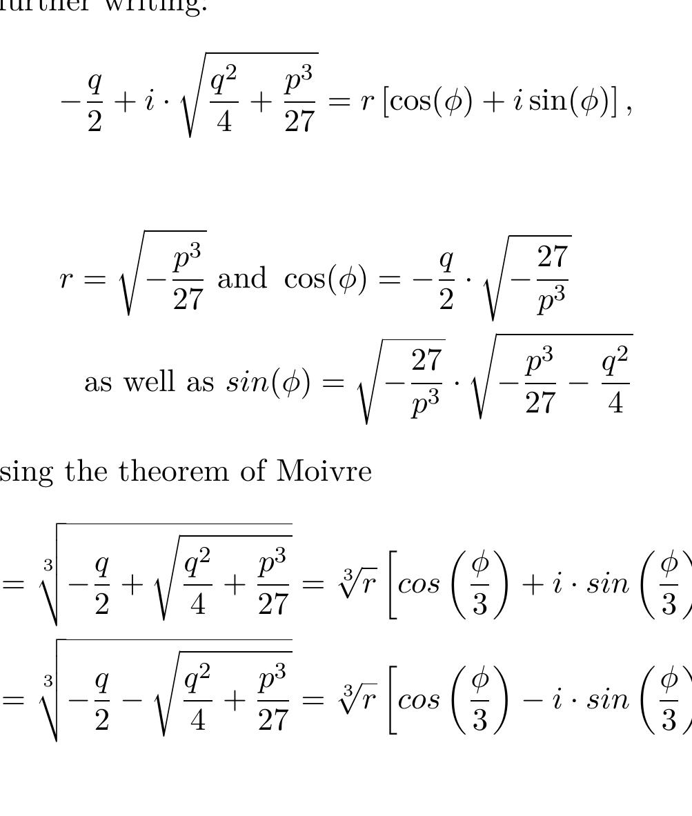 PDF) Example 1 – The Cardanos Formula and the Van der Waals Gas