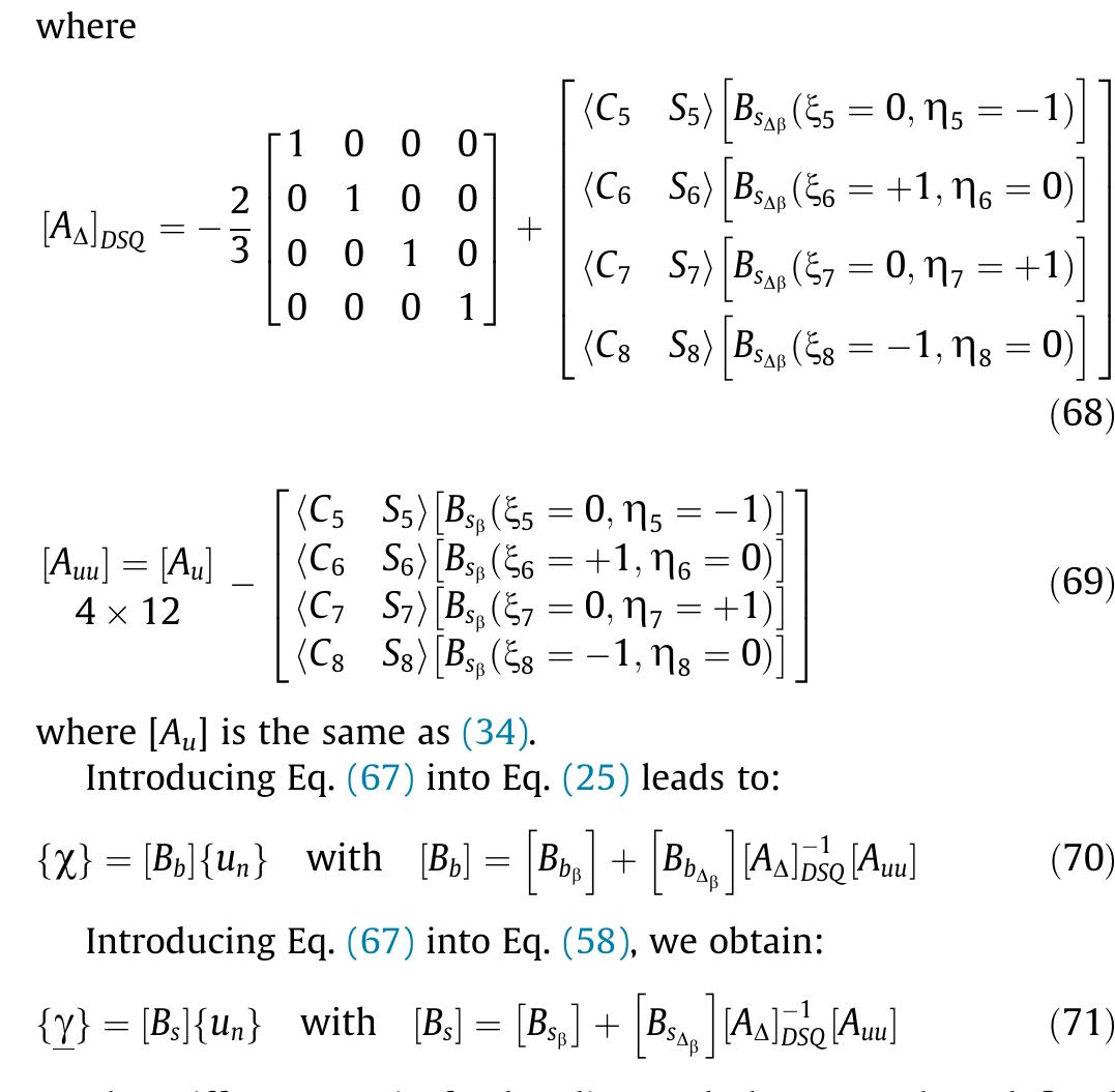 (PDF) A comparative formulation of DKMQ, DSQ and MITC4 quadrilateral ...