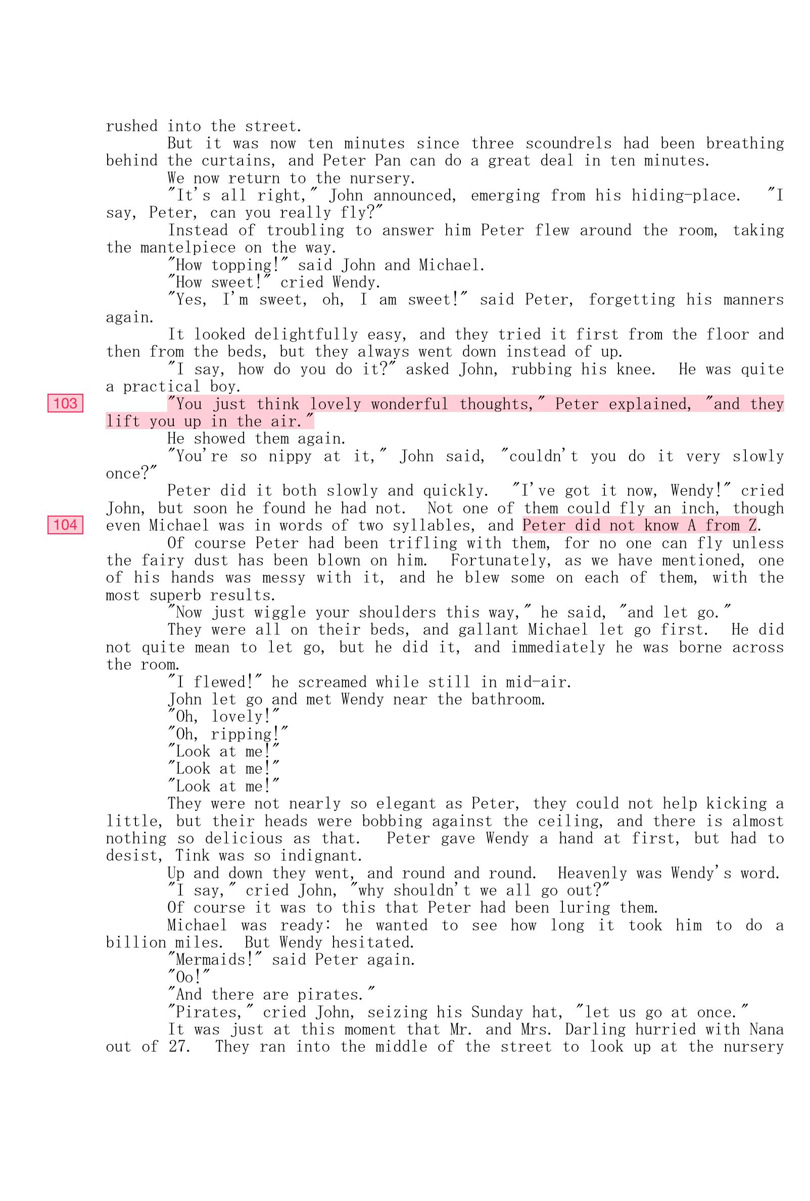 PDF) Annotated Peter and Wendy