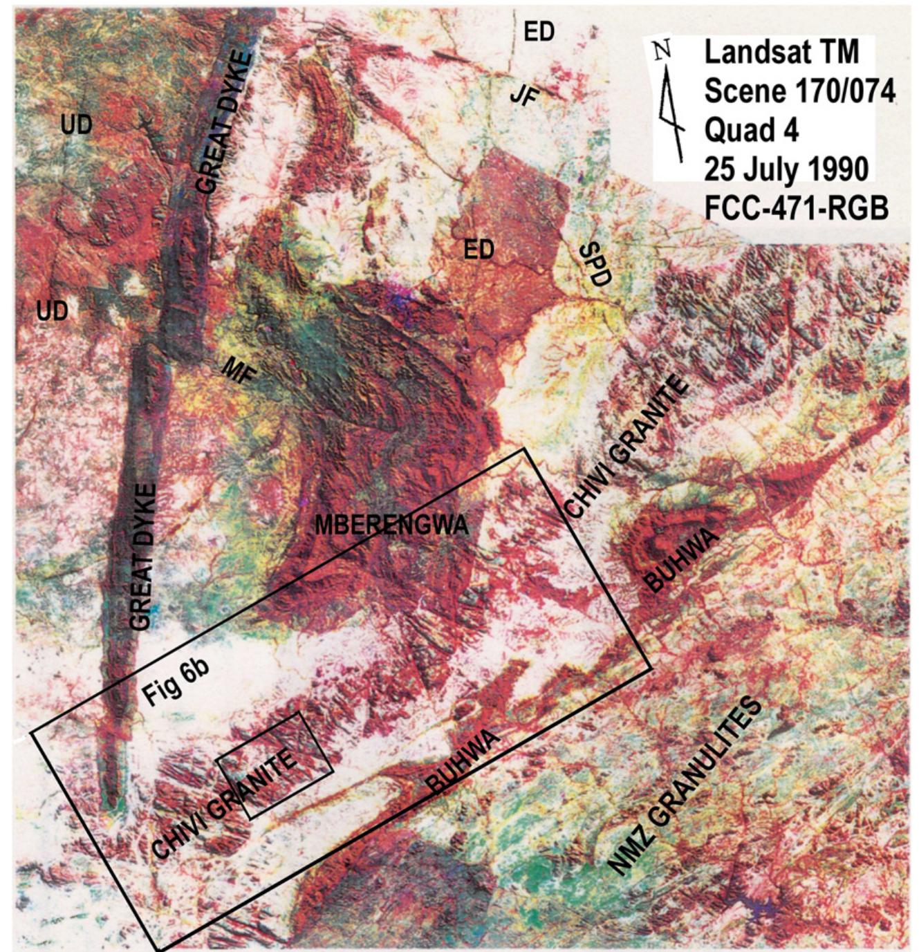 Dyke and structural interpretation map of the study area,