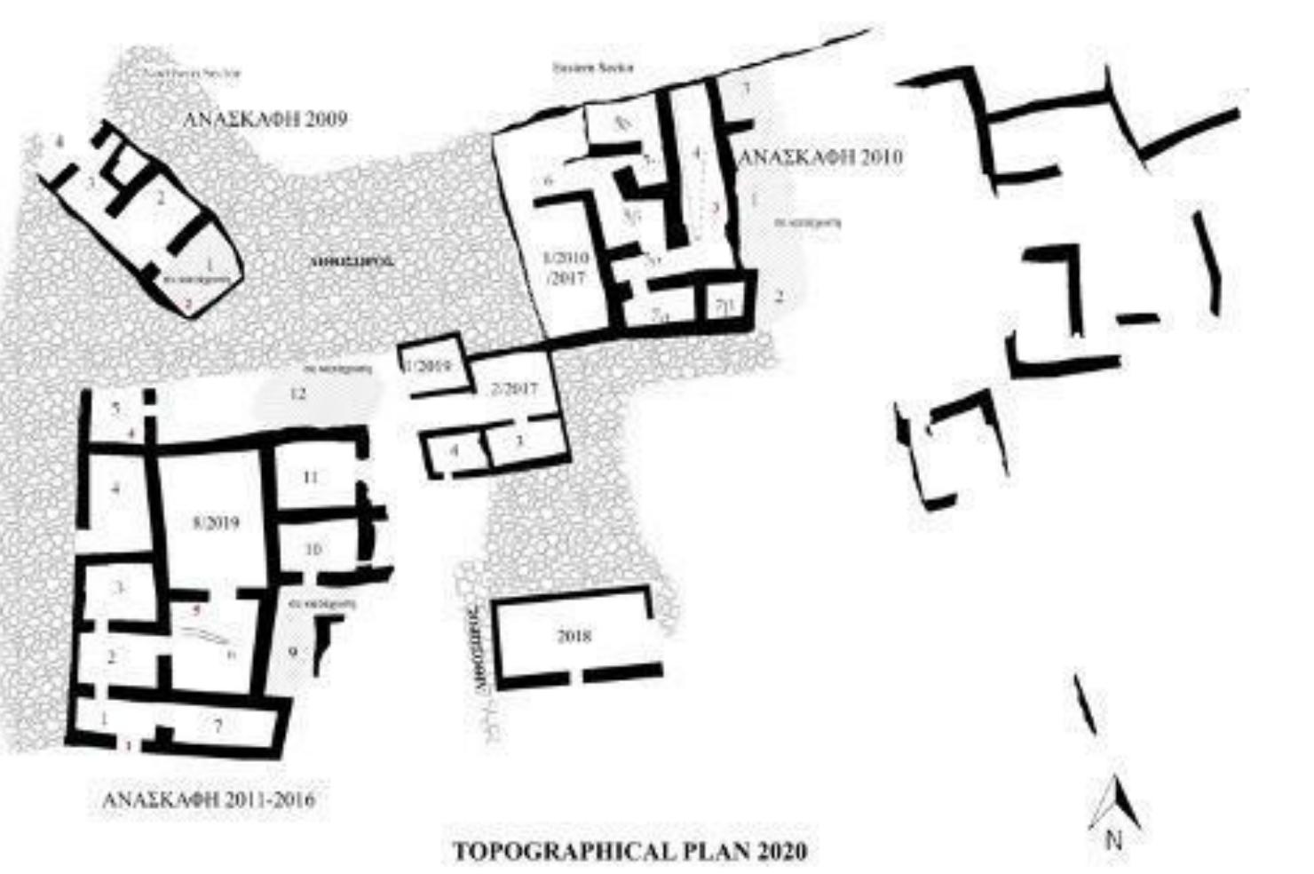 Supplementary Figure 32. Topographic plan of Lazarides with the locations of the individuals 