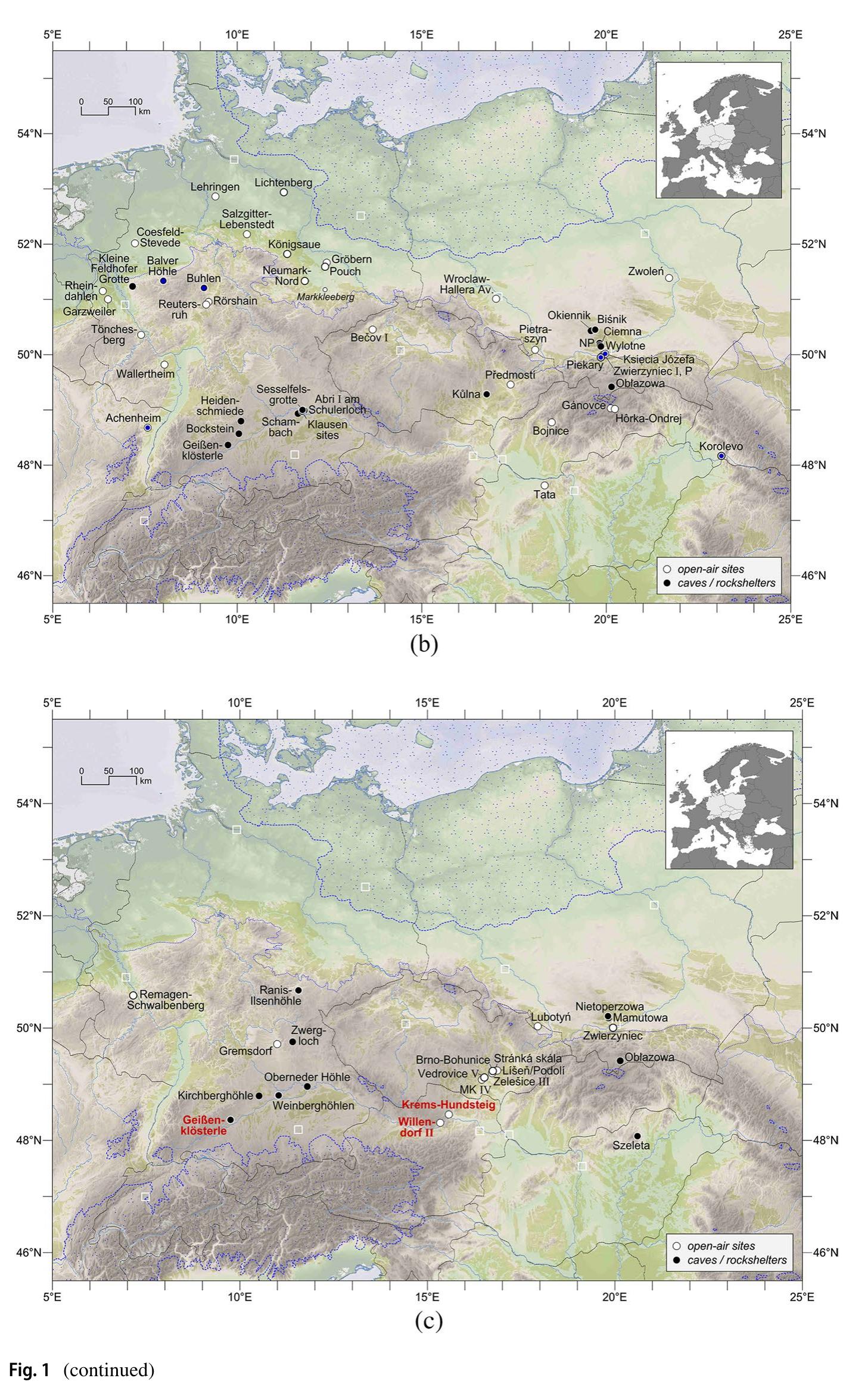 Figure 2 - The Late and Final Middle Palaeolithic of Central