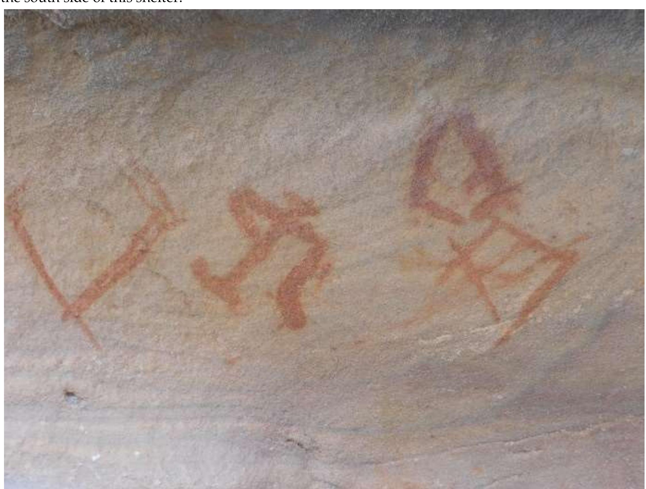 Fig. No. 03: Rock Painting and a Megalithic Structure from Chanainimana Mand (village Sorha) 