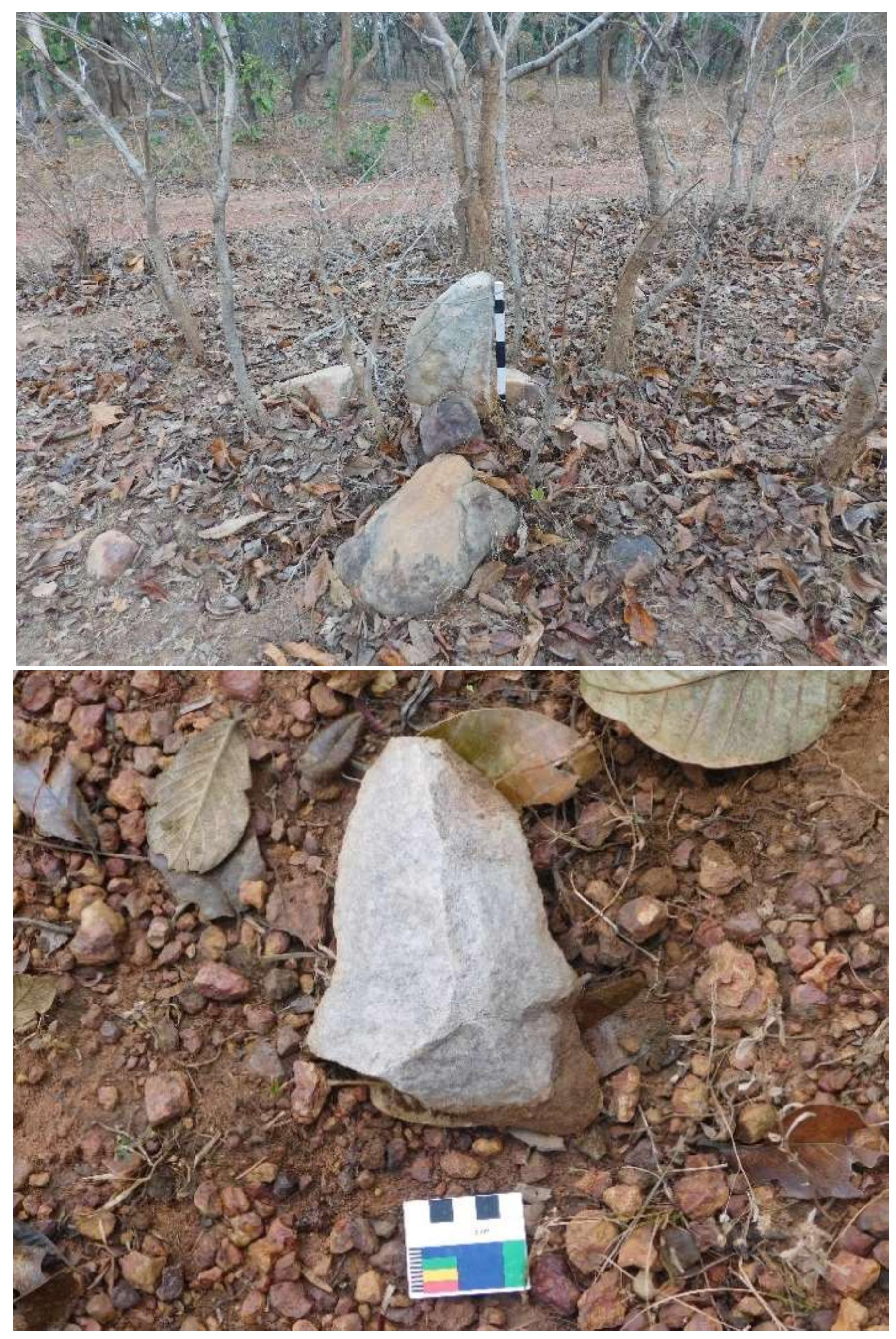 Fig. No. 08: Megalith and Stone Tool from the nearby deposit, Barikarak III 