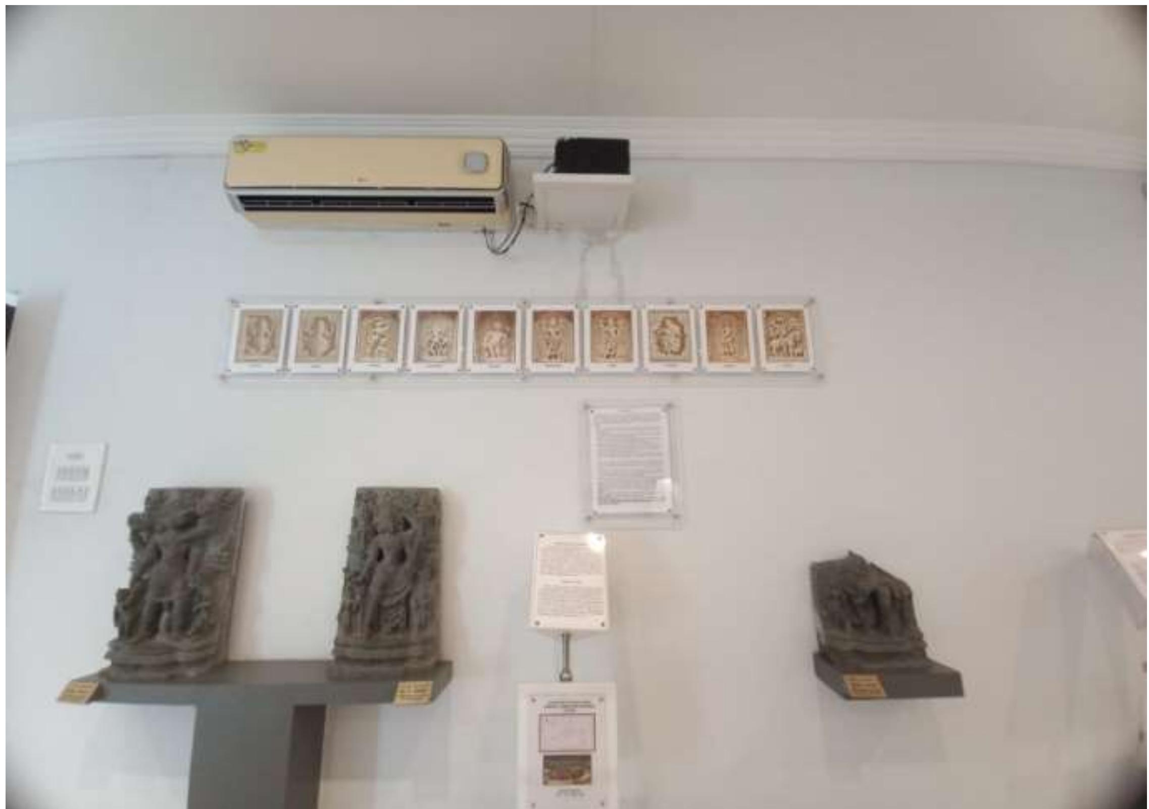 Fig. 1. Display of antiquities at Site Museum, Konark 