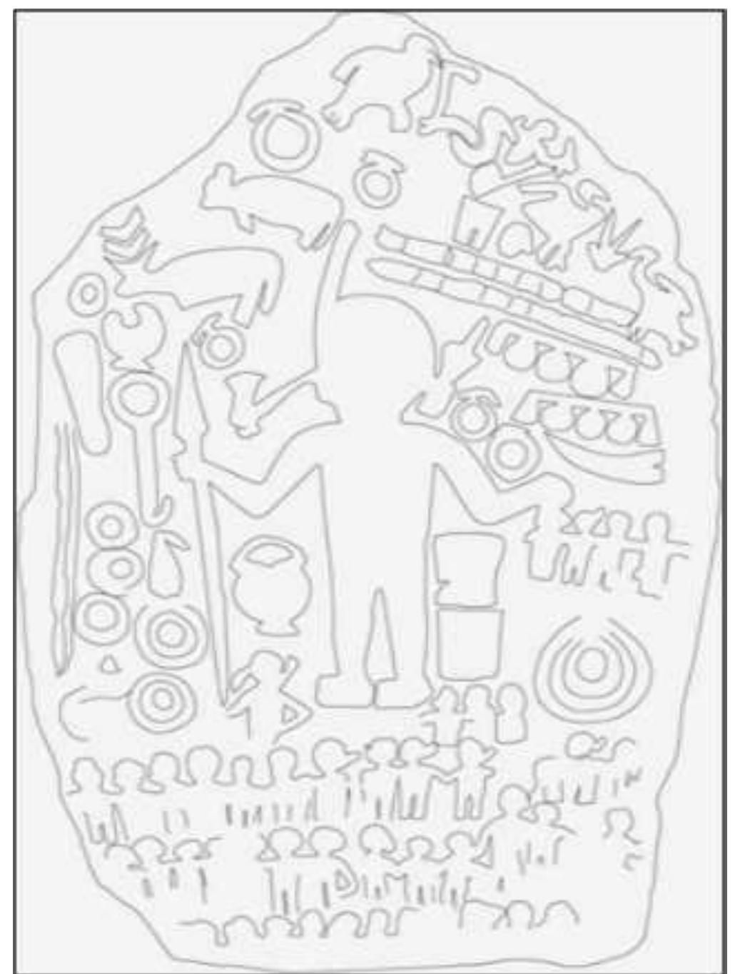 Fig. No. 21 B: Menhir, Sazep 