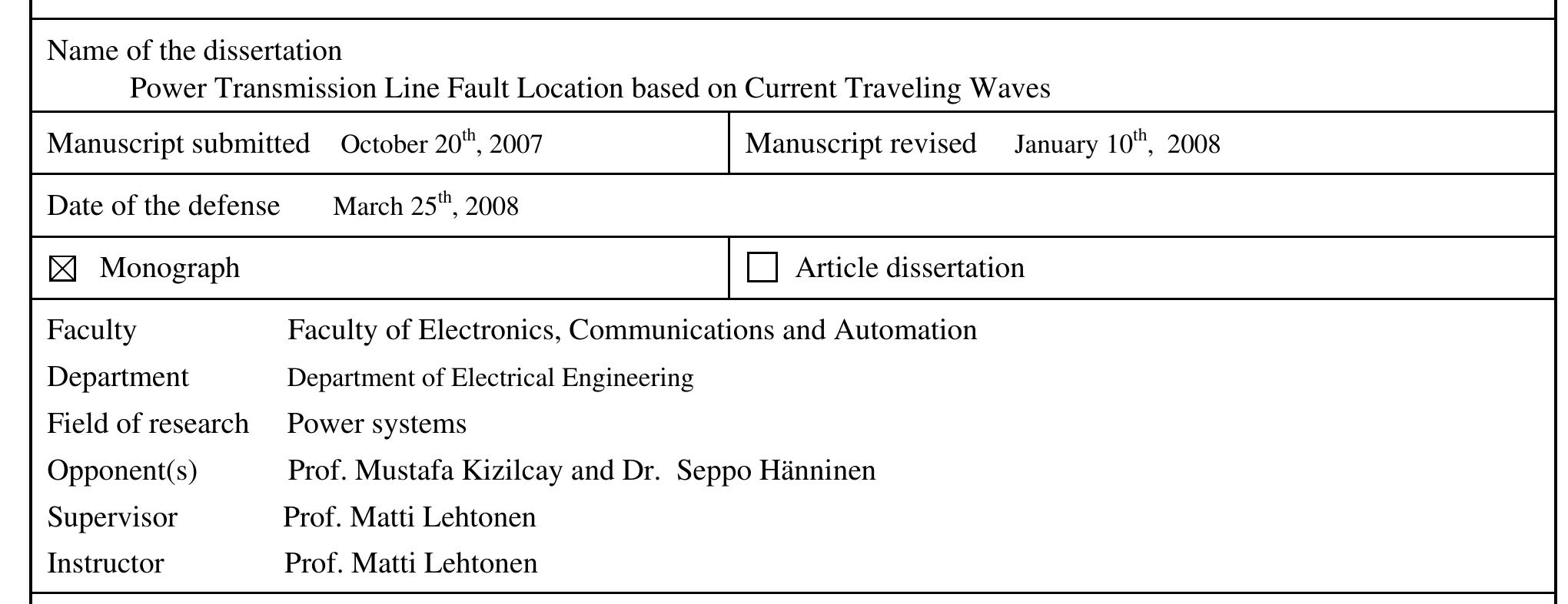 (PDF) Power transmission line fault location based on current traveling ...