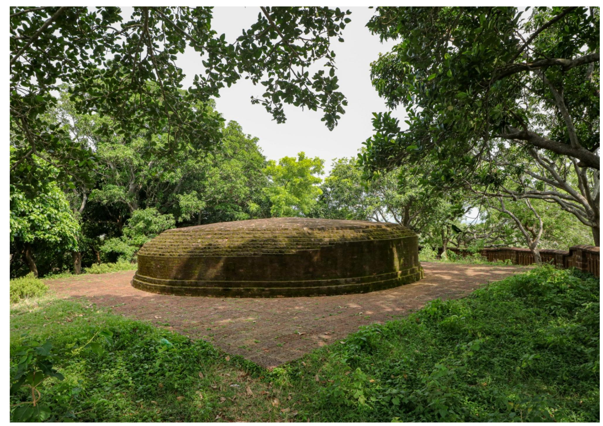 Tarapur, locally called Duburipahada, is a small hillock of Khandolite and sandstone. On the top of the Hillock the remains of a stupa was noticed which was partially disturbed due to natural and manmade agencies. But the architectural members of the stupa like dressed laterite blocks, broken railing pillars, cross bars and burnt brick-bats are scattered on the entire hillock. Carving of images or relief work are absent in the cave and therefore could be compared with  the Dhauli rock-cut caves which were hewn for the Buddhist Monks. In the foothill, a small   Tarapur hill is situated near National Highway No. 5 at Fatehpur, near Jaraka, District Jajpur at distance of 82 km from the State capital Bhubaneswar. The site is approachable through a morum road from the Highway to the hill. Most probably, the name Tarapur may be derived from goddess Tara of Buddhist pantheon. But surprisingly no such sculptural remains  to the Mahayanic and Vajrayanic period were noticed.  to the Mahayanic and Vajrayanic period were noticed. 