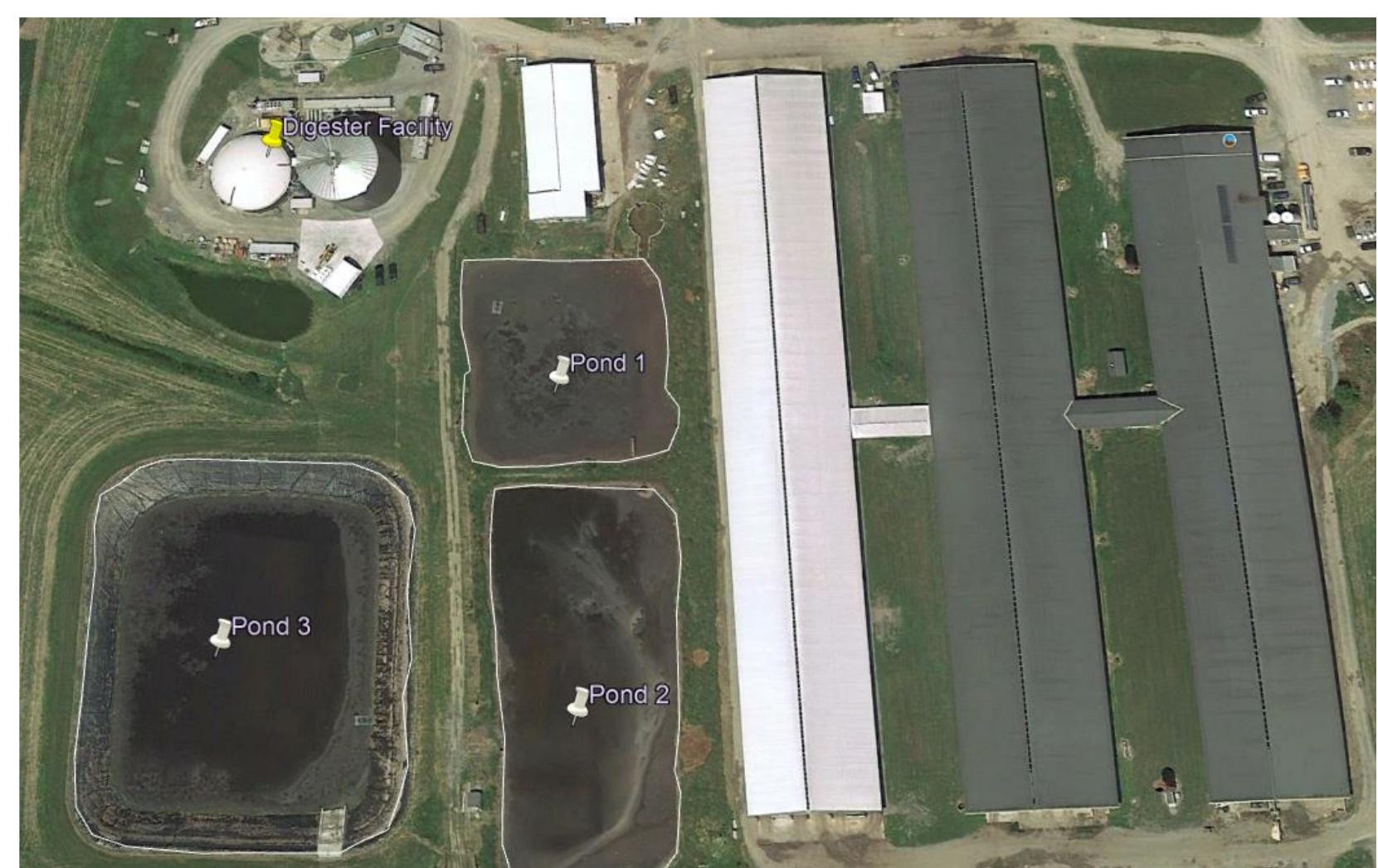 A.3: digester facility, illustrating the location of the