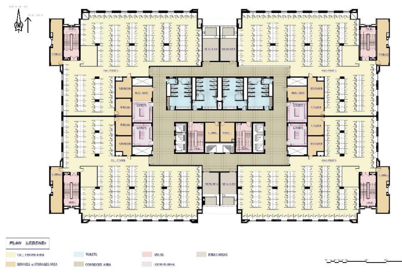 Building typical floor plan