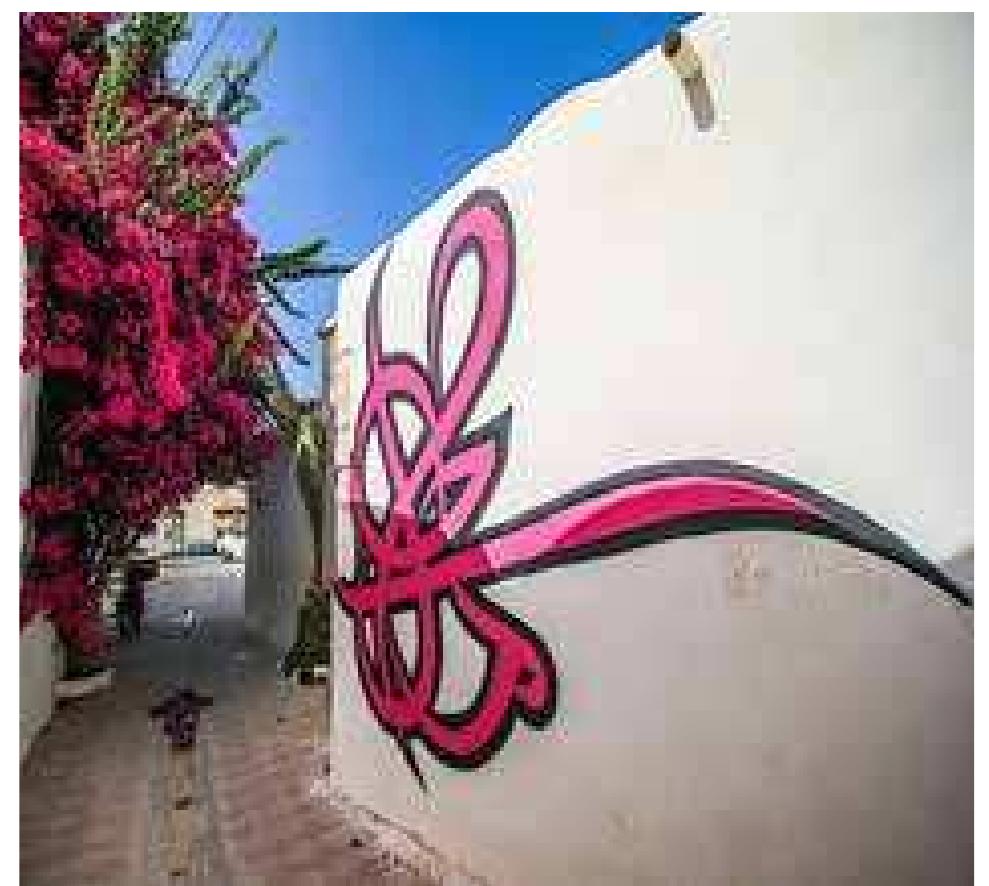 Figure 4. Artwork by urban artist eL Seed (Djerba, Tuni- 