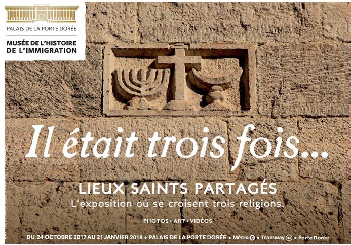 Fig. 6. Main visual of Lieuse saints partagés, Musée national de Vhistoire de Pimmigration, Paris, 2017.  See the website: https://www.histoire-immigration.  fr /musee-numerique/expositions-temporaires  lieux-saints-partages  