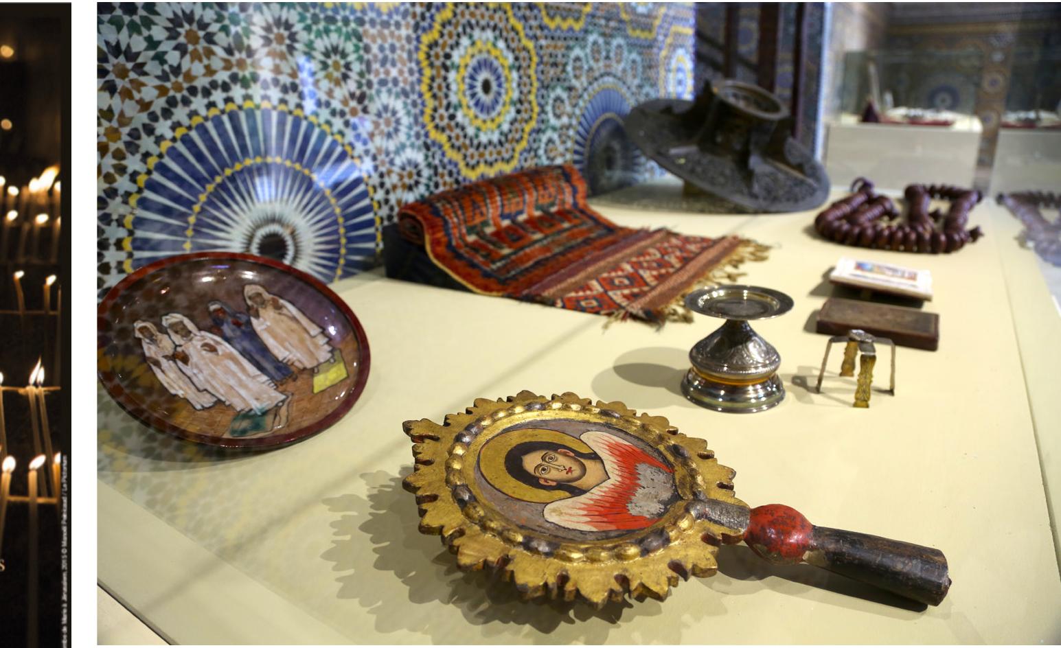 Fig. 9. Showcase, Liewx saints partagés, Marrakesh, 2017-18. Photograph © Manoél Pénicaud. 