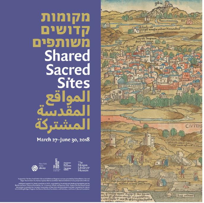 Fig. 10. Main visual of Shared Sacred Sites, 'The New York Public Library, The City University of New York, The Morgan Library and Museum, New York,  2018. 