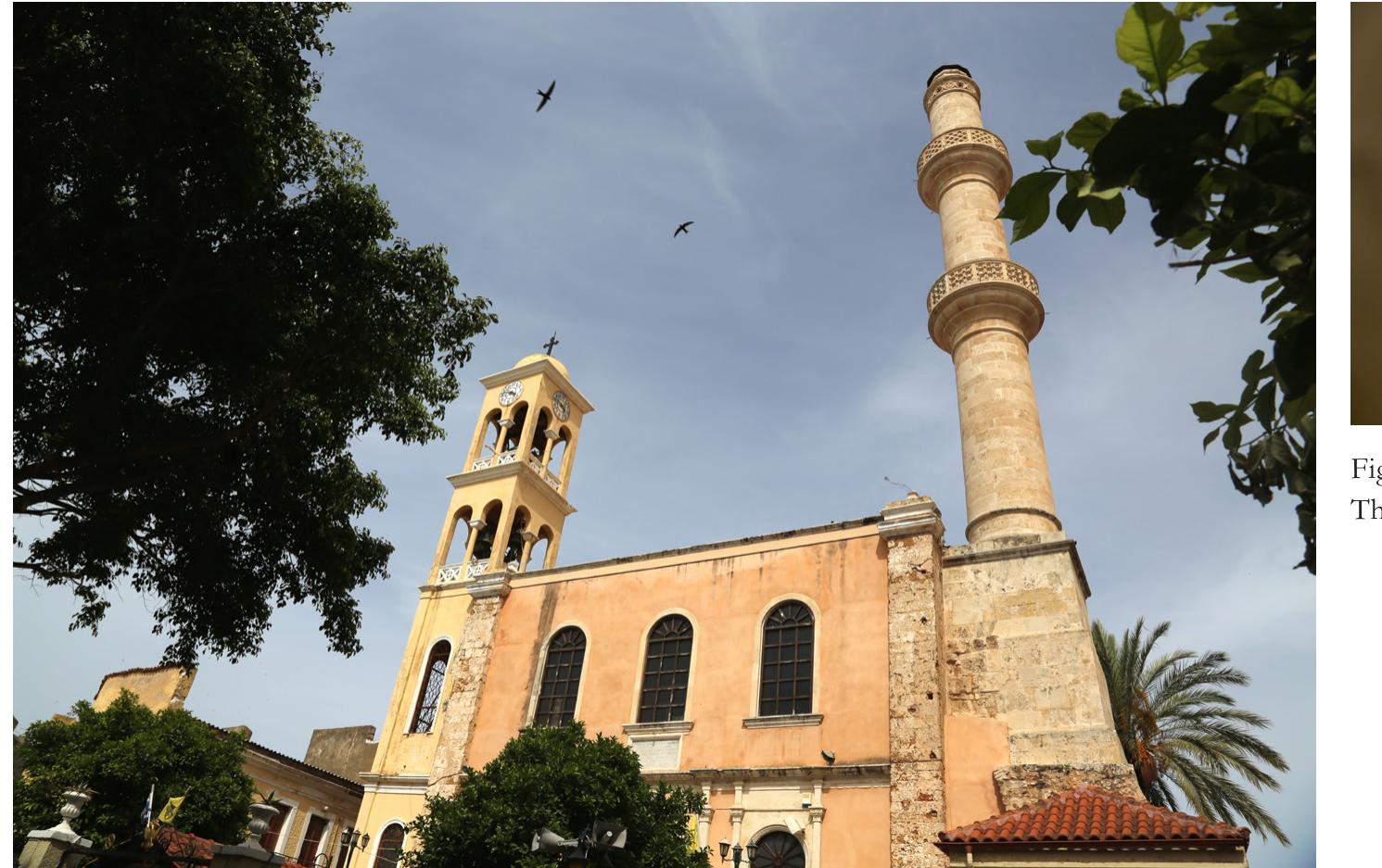 Fig. 29. Tower bell and Minaret of St.Nicholas Church, Hania, 2017. Photograph © Manoél Pénicaud. 