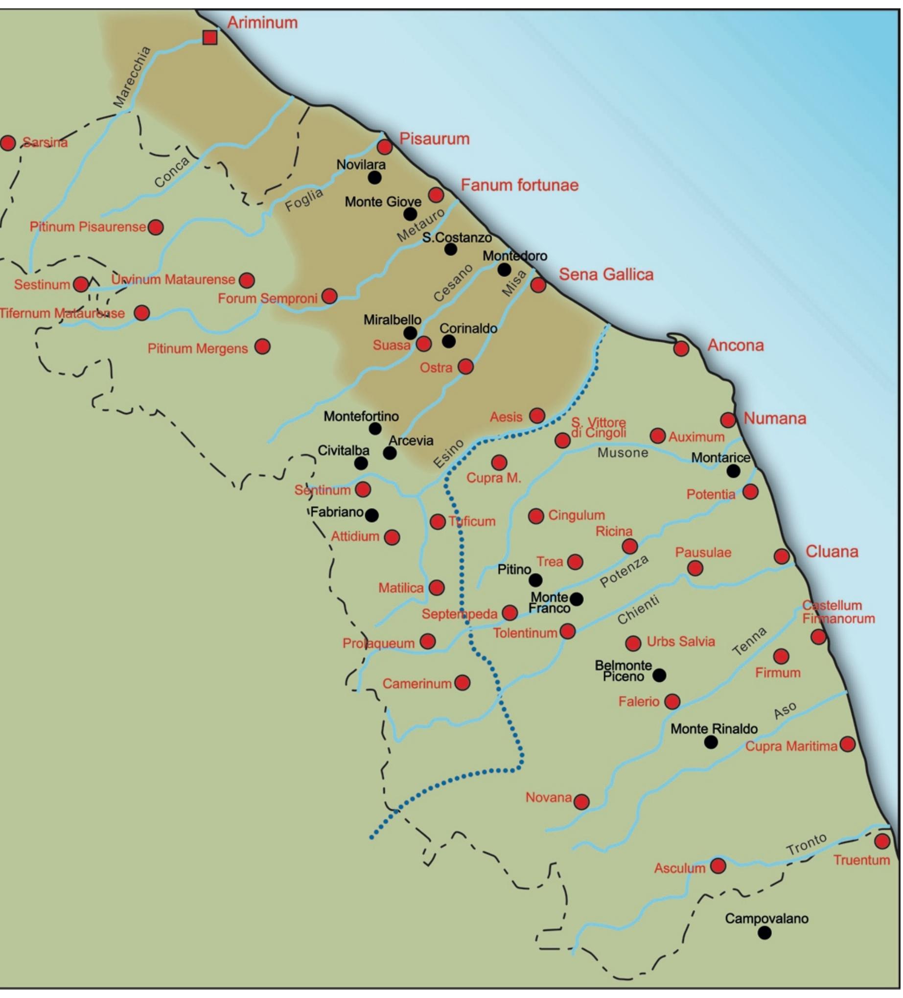 Figure 2 - The Cesano Valley at the outset of the Roman, image size:1845x2039