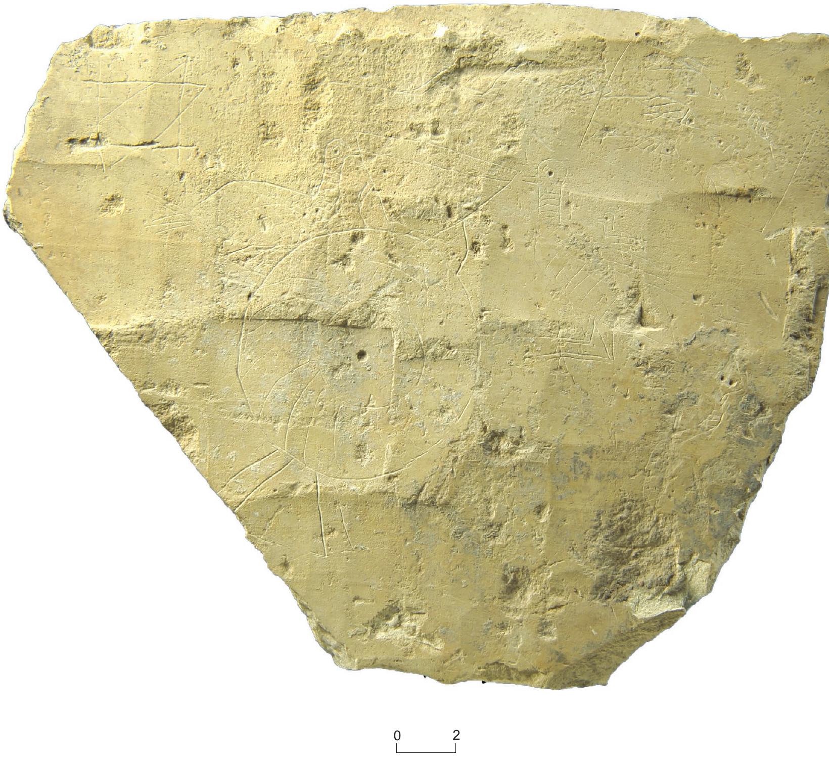 Fig. 9.1. Pictorial graffiti on a stone plaque. 
