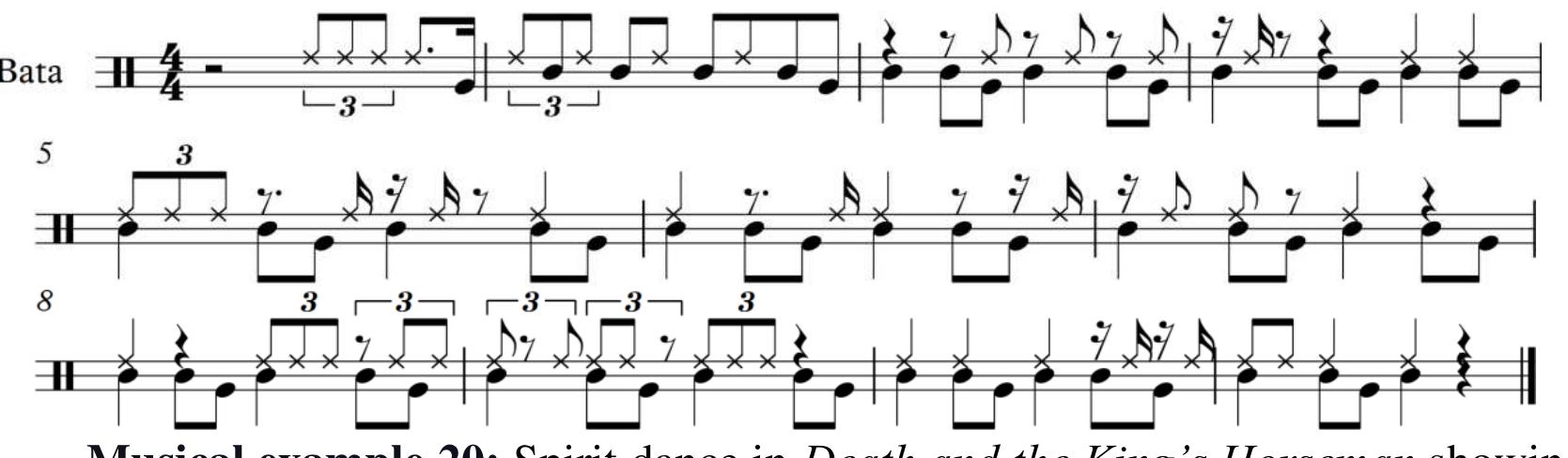 Musical Example (PDF) MUSICAL MOTIFS IN THE DRAMATIC WORKS OF WỌLÉ SÓYÍNKÁ AND FẸ́MI ...