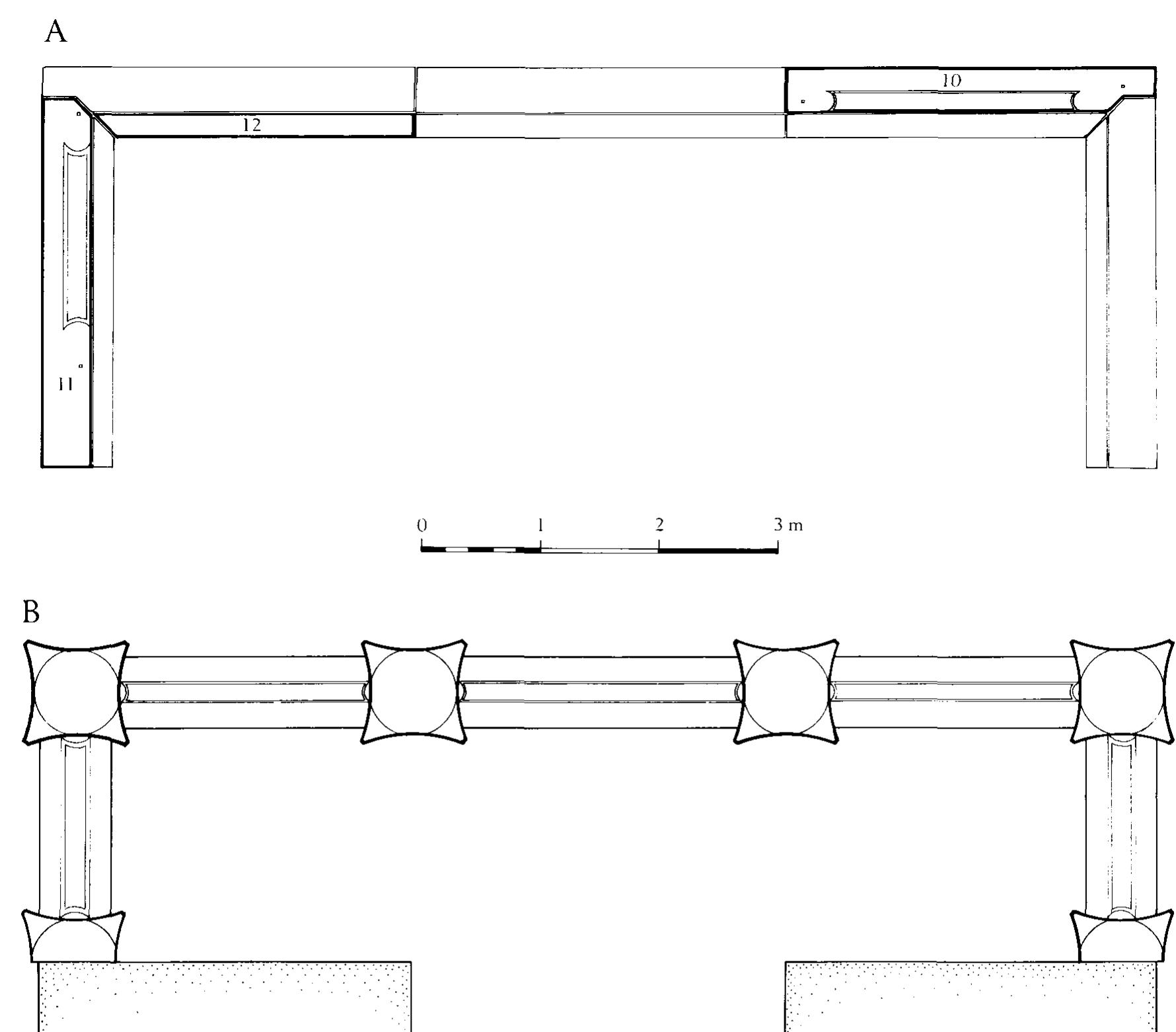 Fic. 11. (a) diagram showing relative positions of 1~10; (6)