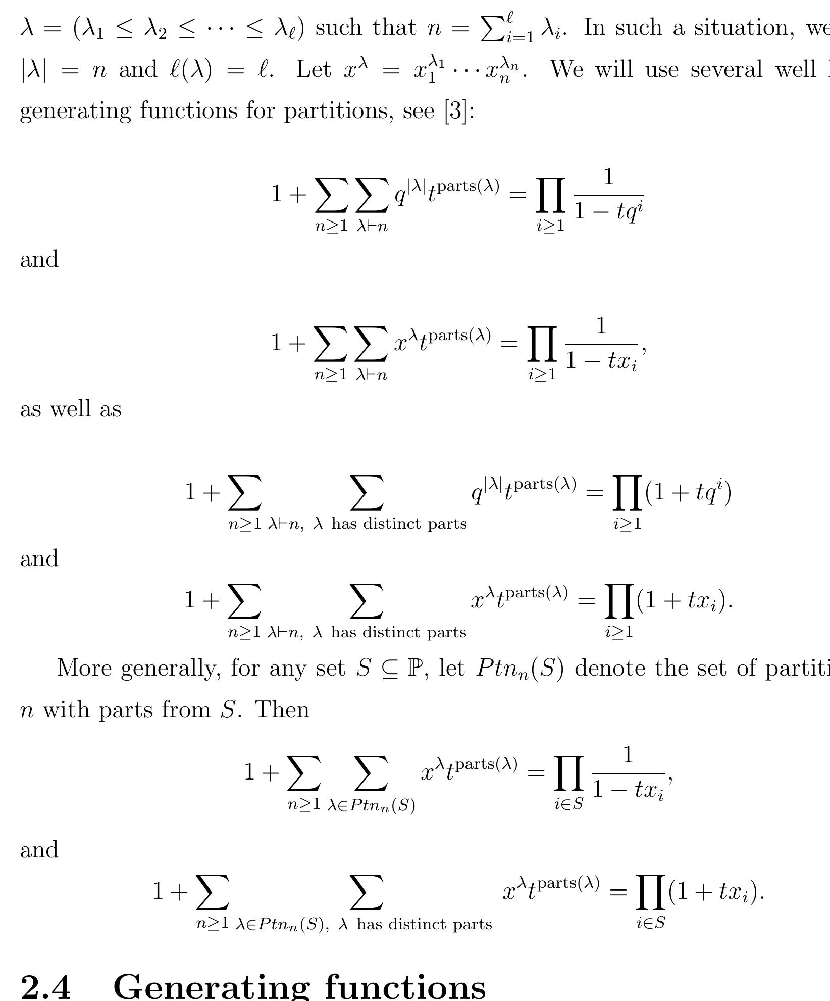 (PDF) Generating functions for composition/word statistics