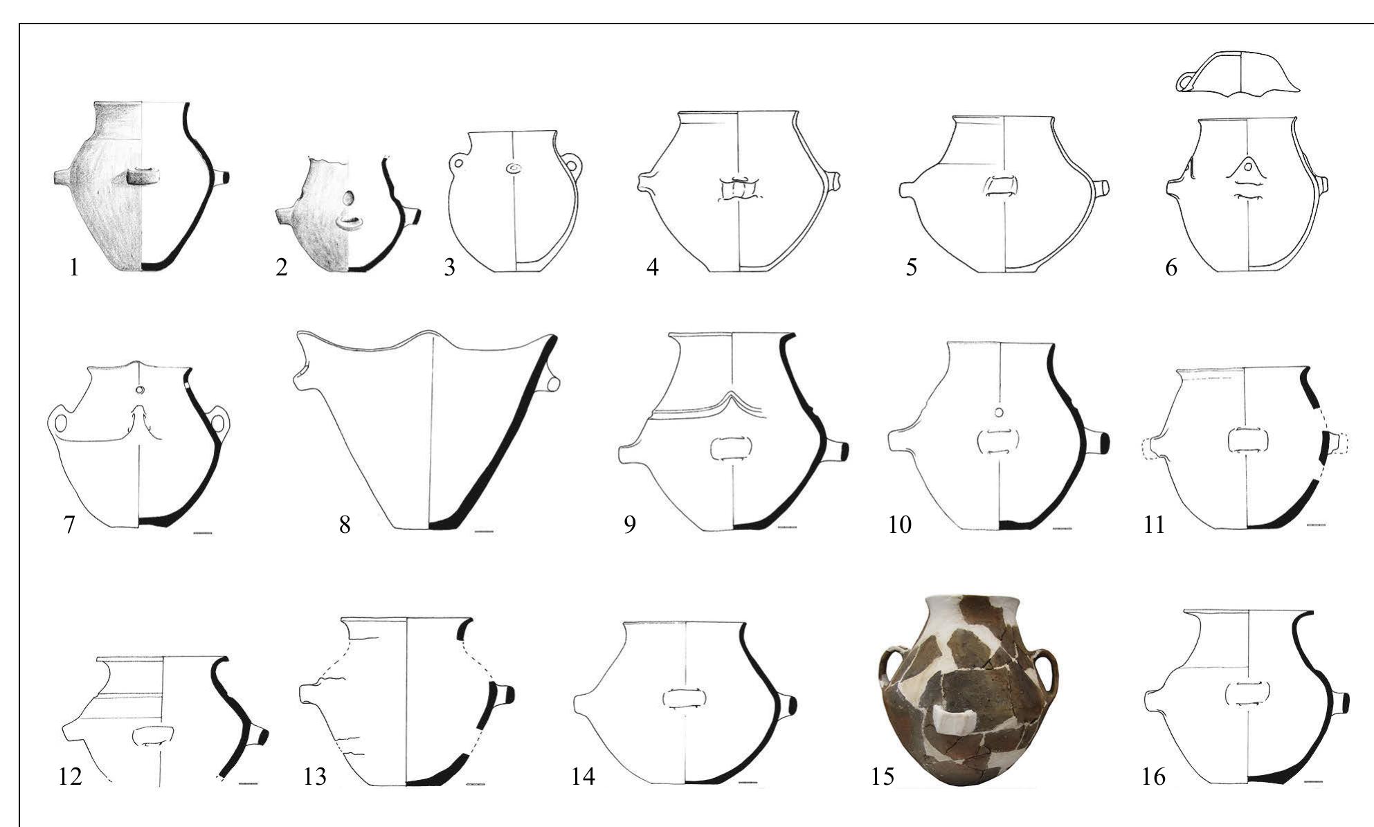 Fig. 4. Urns from the Hajducka Cesma necropolis  Aleksandar KAPURAN, Mario GAVRANOVIC, Igor JOVANOVIC Bronze Age Burials within the Morava, NiSava and Timok Basins (45-72 