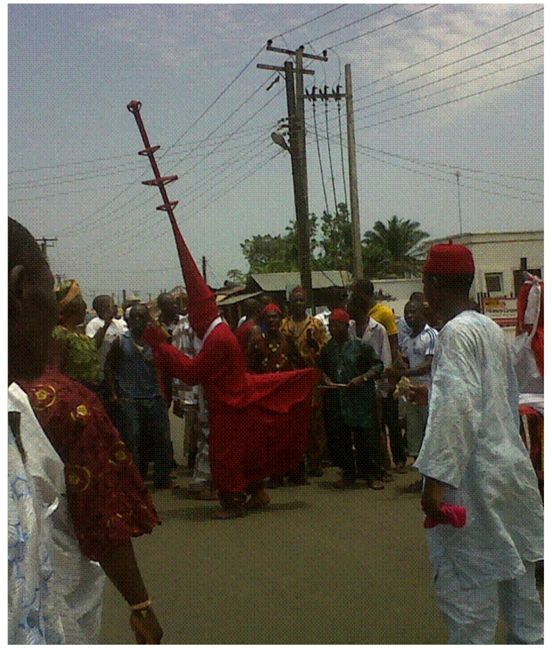 nask is considered a non-representational one with a simple carving and decoration in homogeneous  The Ukwata is a festival dedicated to offering sacrifices to the ancestors in exchange for the land’s cleansing, purification, protection, provision and prosperity. It is also commemorated to revitalize and maintain the cultural heritage that it represents, as well as to promote socializing among all community members. Every year between February and March, this festival takes place (Chief Odili Omogwu, Personal Communication, 2018). It is observed in the communities of Amai, Abbi, Obiaruku, and Umutu, among others. After the ritual exercise in Abbi, where the festival is claimed to have be-  gun, the special “Ukawata” dancer moves around the community dancing with a live eagle attached to the stool carried on his head, while other dancers whirl around them in jubilation.  The Ukwata is a festival dedicated to offering sacrifices to the ancestors in exchange for the land’s  MEDIATIZATION OF NDOKWA MASQUERADE PERFORMANCES: THE AESTHETIC DYNAMICS OF AN AFRICAN INDIGENOUS CARNIVAL Ruth Etuwe Epochi-Olise and Osakue Stevenson Omoera 
