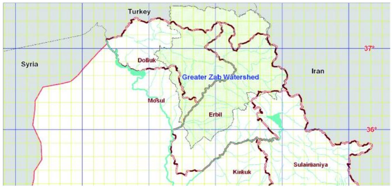 The great river that enters the kurdistan region consists of